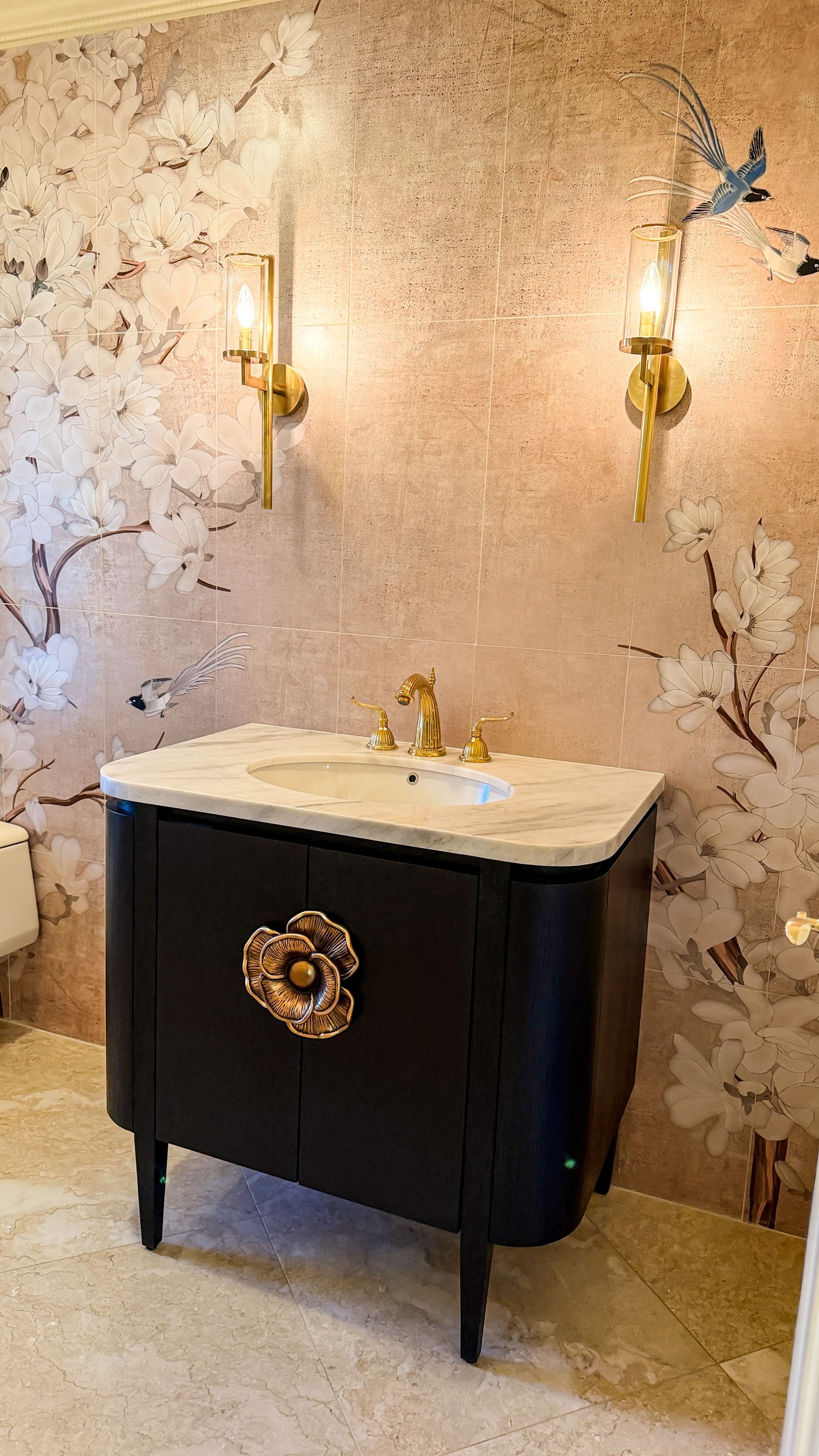 Luxury Powder Bathroom Remodel image